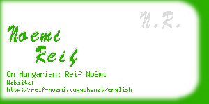 noemi reif business card